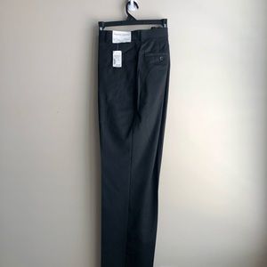 Pronto Uomo Men’s Black Flat Front Dress Pants